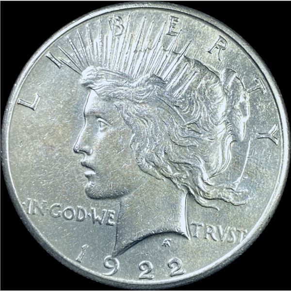 1922-S Silver Peace Dollar CHOICE AU