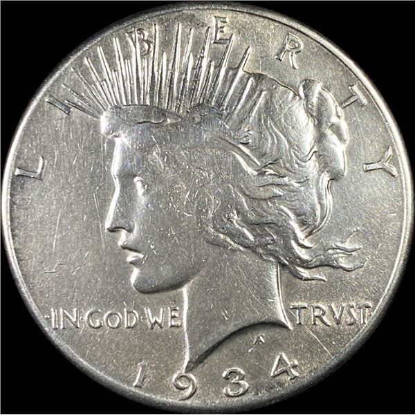 1934-S Peace Silver Dollar LIGHTLY CIRCULATED