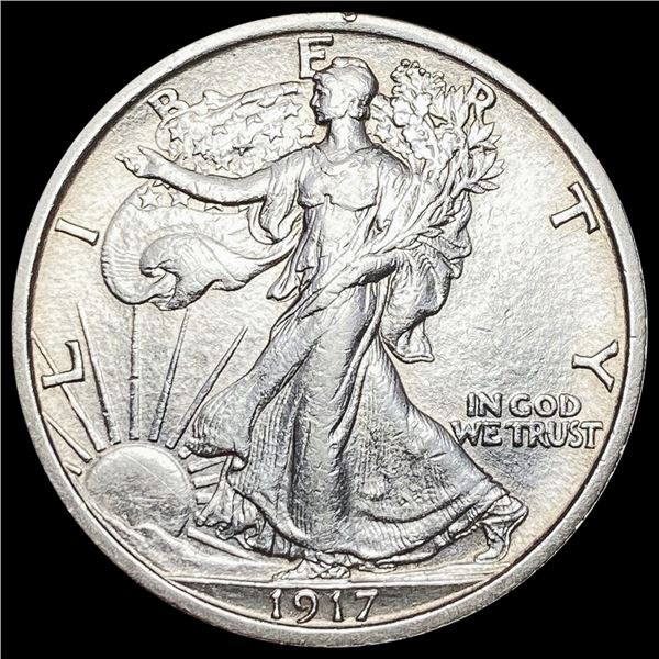 1917 Walking Liberty Half Dollar CLOSELY UNCIRCULATED