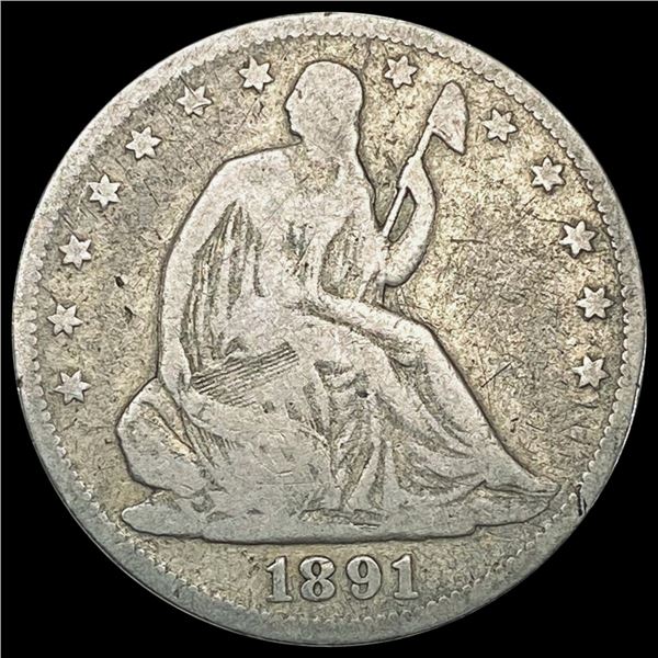 1891 Seated Liberty Half Dollar NICELY CIRCULATED