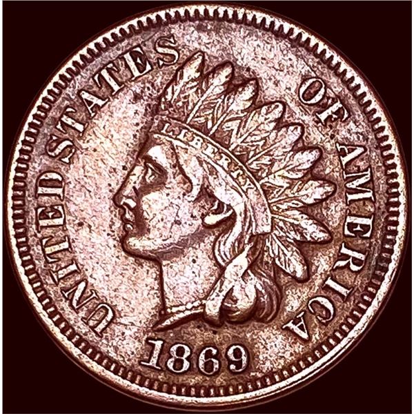 1869 Indian Head Cent CHOICE AU