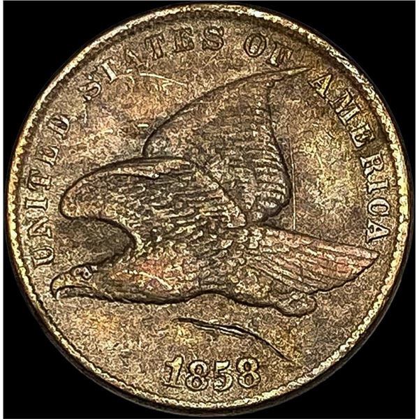 1858 Copper-Nickel Flying Eagle Cent LIGHTLY  CIRCULATED