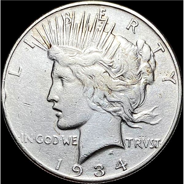 1934-S Silver Peace Dollar CLOSELY  UNCIRCULATED
