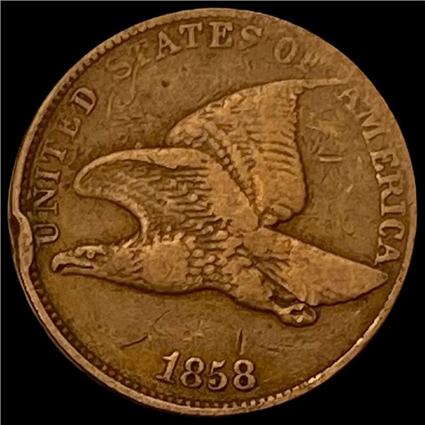1858 Copper-Nickel Flying Eagle Cent LIGHTLY  CIRCULATED