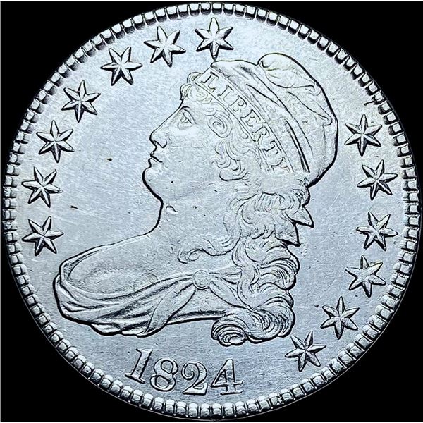 1824 Capped Bust Half Dollar CHOICE AU