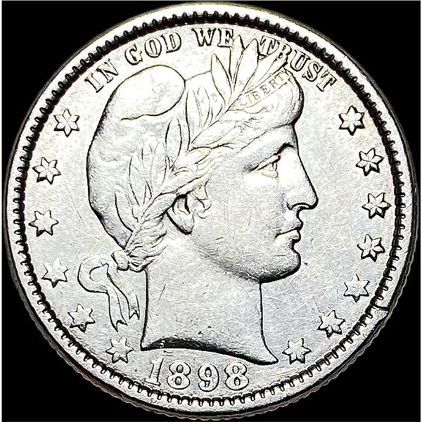 1898-O Silver Barber Quarter CLOSELY  UNCIRCULATED