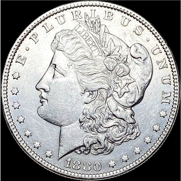 1880-O Micro O Morgan Silver Dollar CLOSELY  UNCIRCULATED