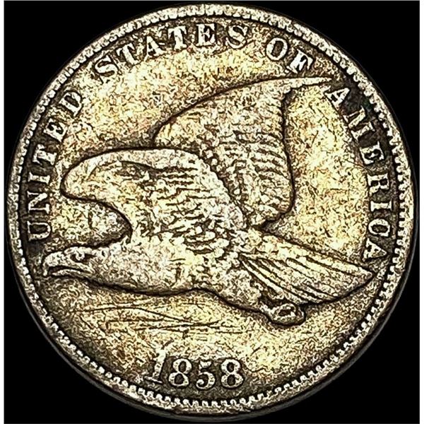 1858 Copper-Nickel Flying Eagle Cent LIGHTLY  CIRCULATED