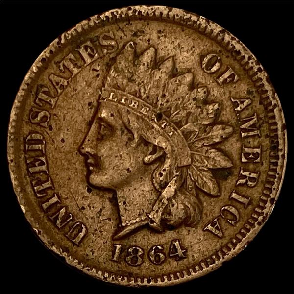 1864-L Bronze Indian Head Cent NEARLY UNCIRCULATED