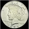 Image 1 : 1934 Peace Silver Dollar CLOSELY UNCIRCULATED