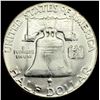 Image 2 : 1955 Franklin Silver Half Dollar SUPERB GEM BU
