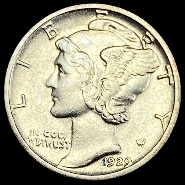 1929-S Silver Mercury Dime CHOICE AU