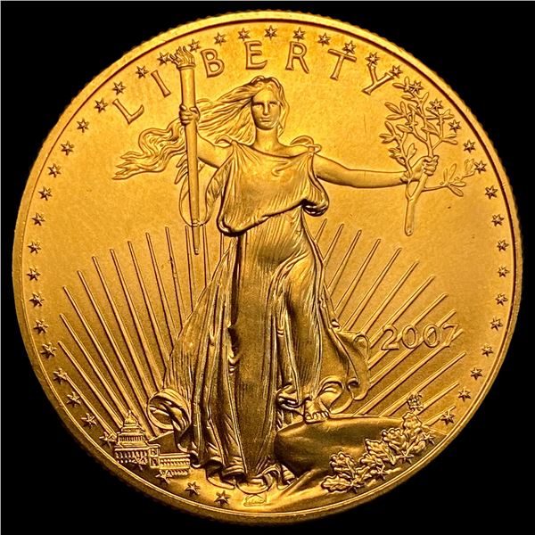 2007 1oz Gold American Eagle $50 SUPERB GEM BU