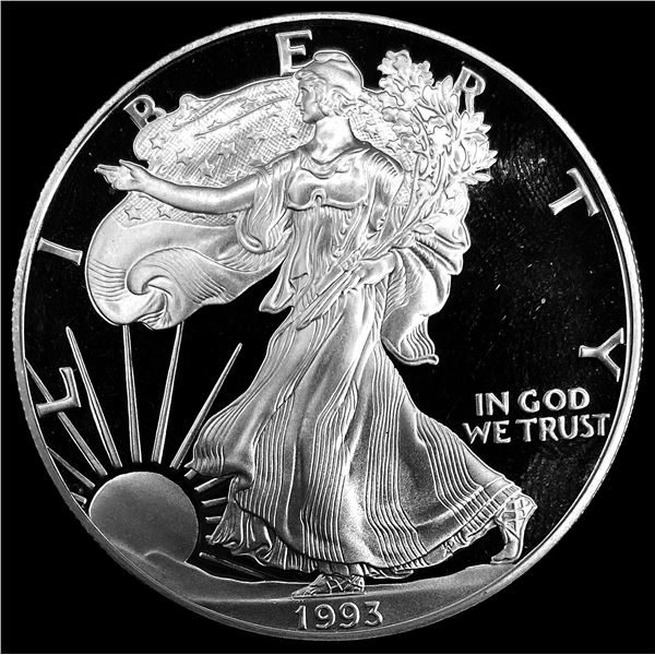 1993-P 1oz Silver American Eagle CHOICE PROOF
