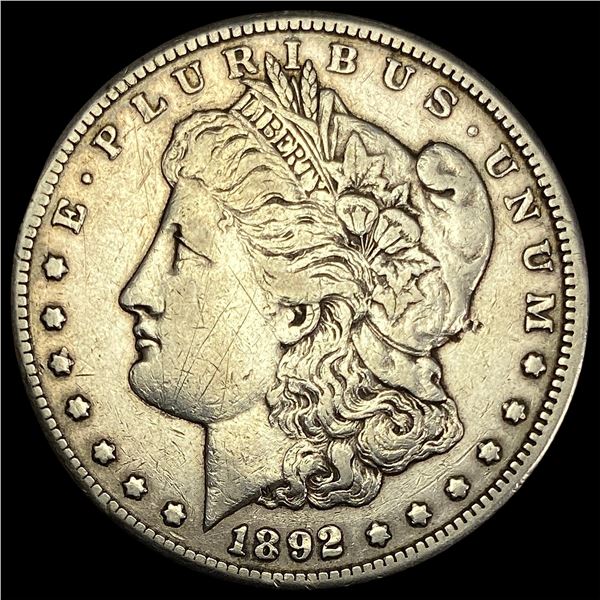 1892-CC Silver Morgan Dollar NEARLY UNCIRCULATED
