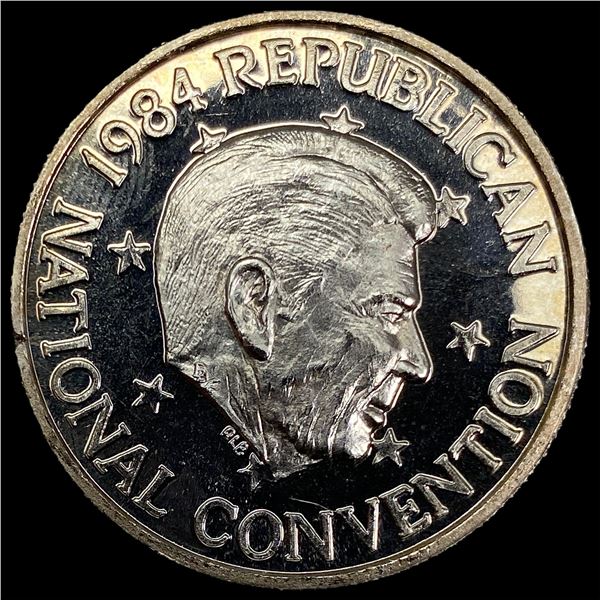 1984 Silver 1oz Republican National Convention Medal CHOICE PROOF