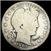 Image 1 : 1901-S Silver Barber Half Dollar NICELY CIRCULATED