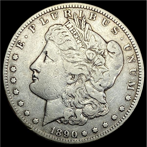 1890-CC Silver Morgan Dollar LIGHTLY CIRCULATED