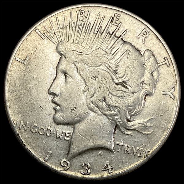 1934-S Peace Silver Dollar LIGHT CIRC