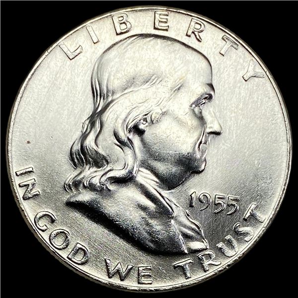 1955 Franklin Silver Half Dollar SUPERB GEM BU