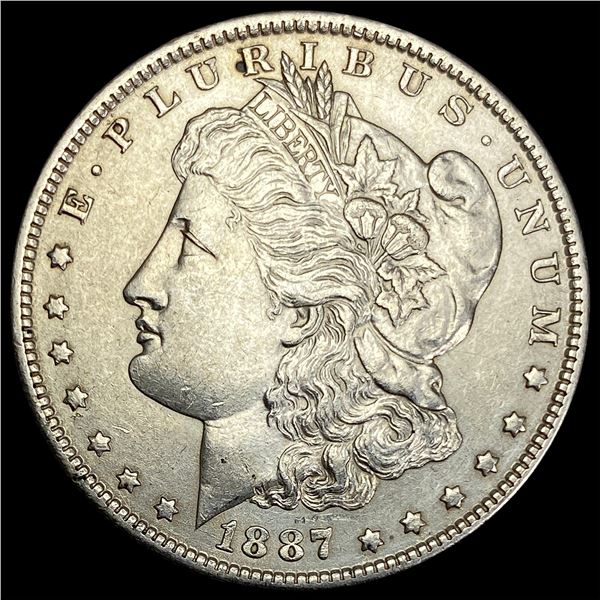 1887-O Silver Morgan Dollar CLOSE UNC