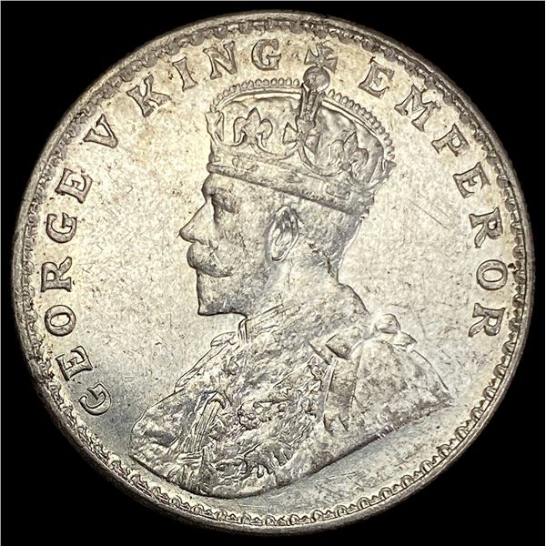 1919 British-India Silver 1 Rupee UNCIRCULATED