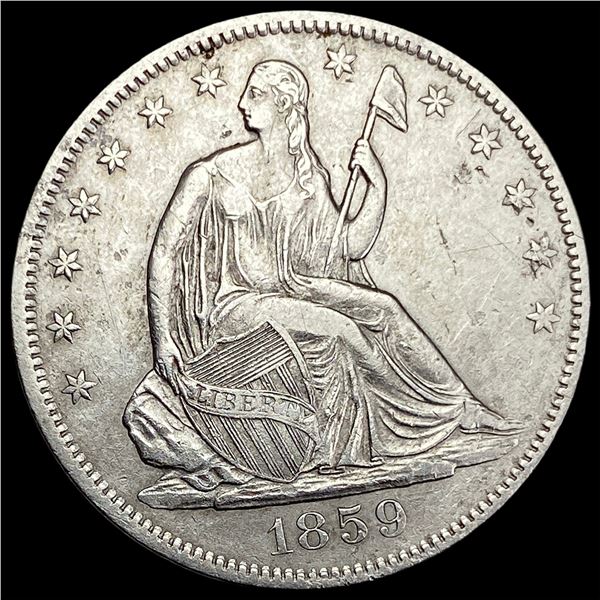 1859-S Seated Liberty Half Dollar CLOSELY UNCIRCULATED