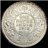Image 2 : 1918 British-India Silver 1 Rupee UNCIRCULATED
