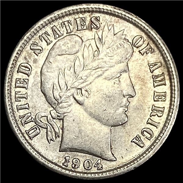 1904 Silver Barber Dime CHOICE AU