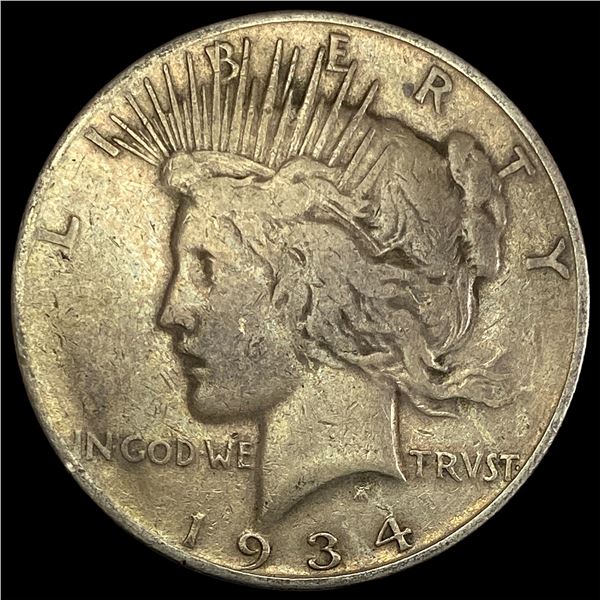 1934-S Silver Peace Dollar LIGHTLY CIRCULATED