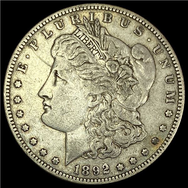 1892-S Silver Morgan Dollar NEARLY UNCIRCULATED