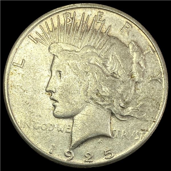 1925-S Silver Peace Dollar NEARLY UNCIRCULATED