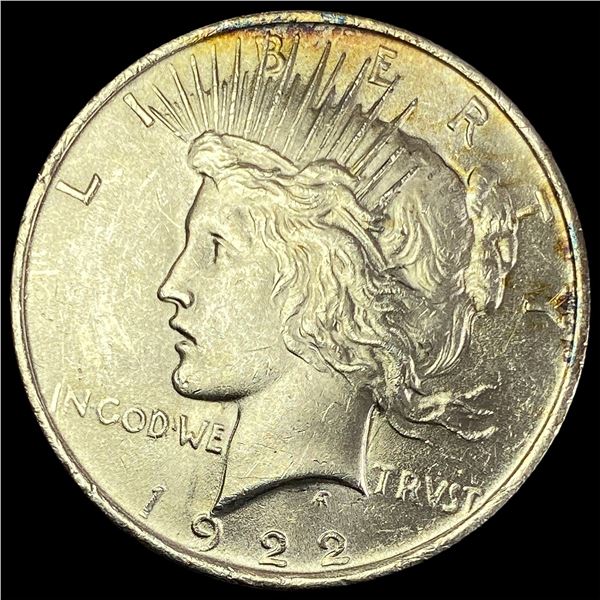 1922 Toned Silver Peace Dollar UNCIRCULATED