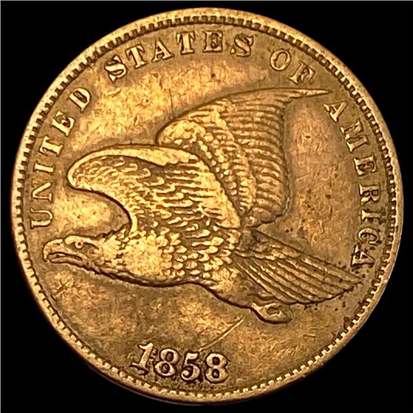 1858 Flying Eagle Cent NEARLY UNCIRCULATED