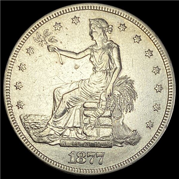 1877-S Silver Trade Dollar CLOSELY UNCIRCULATED
