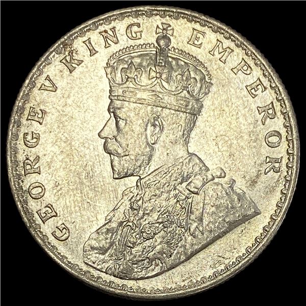 1917 British-India Silver 1 Rupee UNCIRCULATED