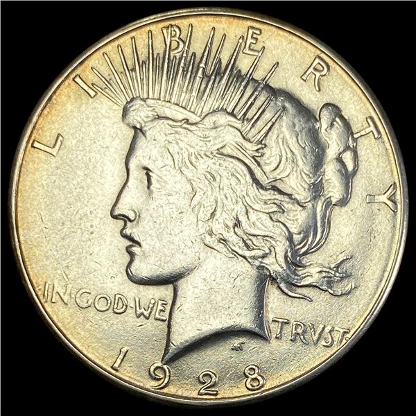 1928-S Silver Peace Dollar CHOICE AU