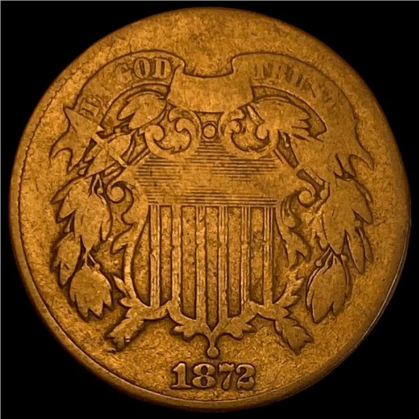 1872 Two-Cent Piece NICELY CIRCULATED