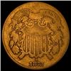 Image 1 : 1872 Two-Cent Piece NICELY CIRCULATED