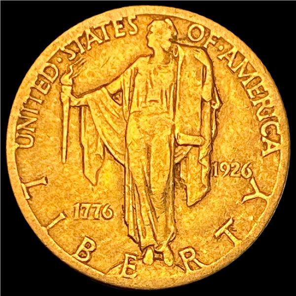 1926 Gold $2.50 Sesquicentennial NICELY CIRCULATED