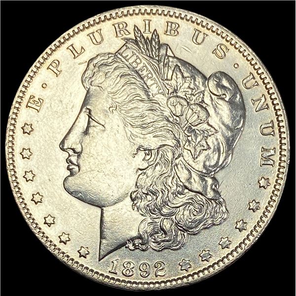 1892 Silver Morgan Dollar CLOSELY UNCIRCULATED