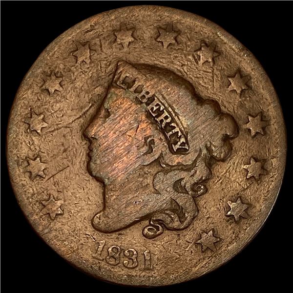 1831 Coronet Head Large Cent NICELY CIRCULATED