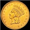 1862 Gold $1 Indian Princess Type 3 CLOSELY UNCIRCULATED