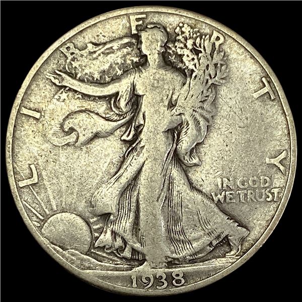 1938-D Walking Liberty Half Dollar NICELY CIRCULATED