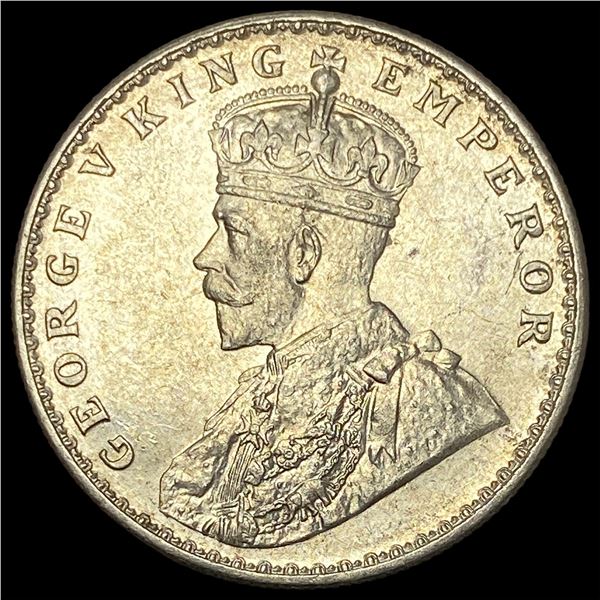 1919 British-India Silver 1 Rupee UNCIRCULATED