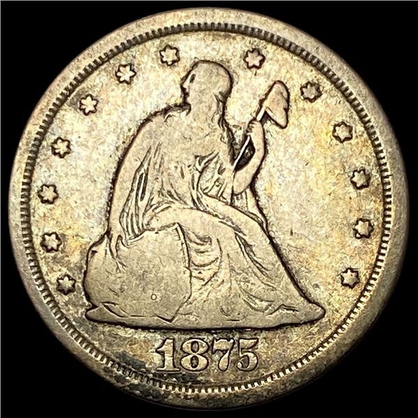 1875-S Silver Twenty Cents LIGHTLY CIRCULATED