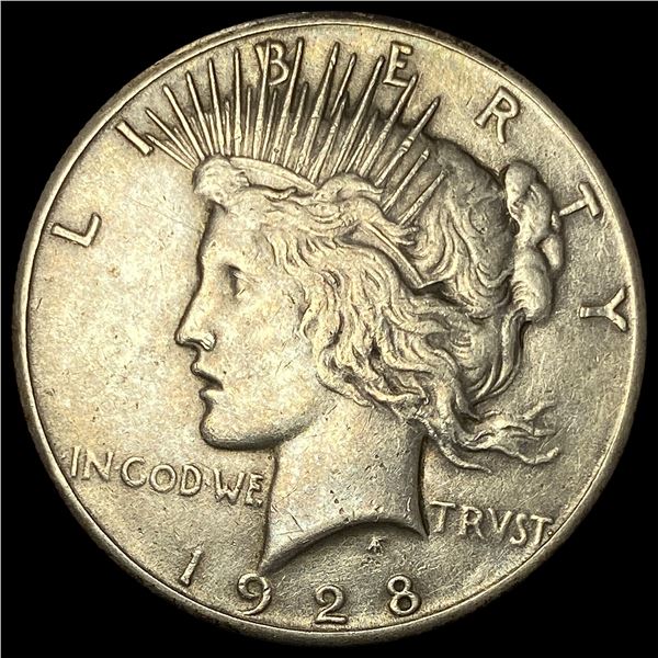 1928 Silver Peace Dollar CLOSELY UNCIRCULATED