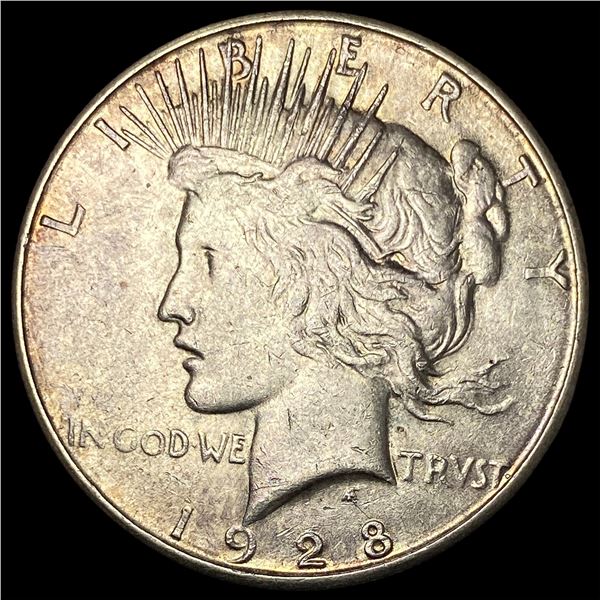 1928-S Silver Peace Dollar CHOICE AU