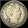 1905-S Silver Barber Half Dollar LIGHTLY CIRCULATED