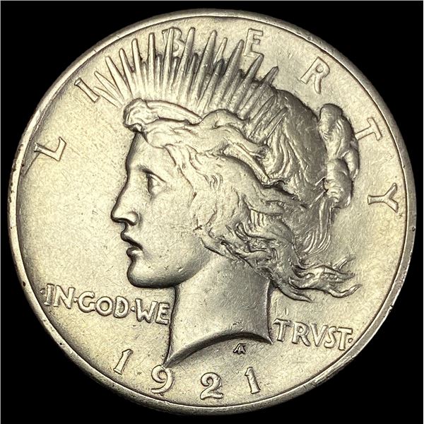 1921 Silver Peace Dollar NEARLY UNCIRCULATED